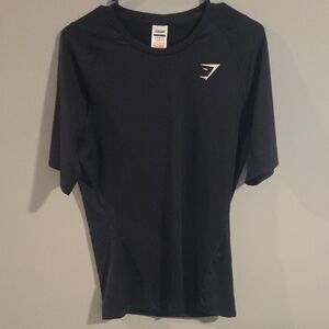 Men's Gymshark Black Compression Tee